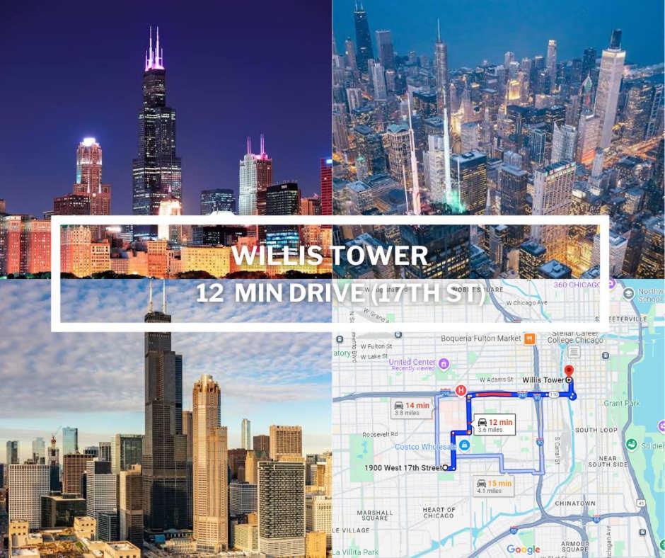 2 Bed & 3 Bath Chicago Condo Zewnętrze zdjęcie